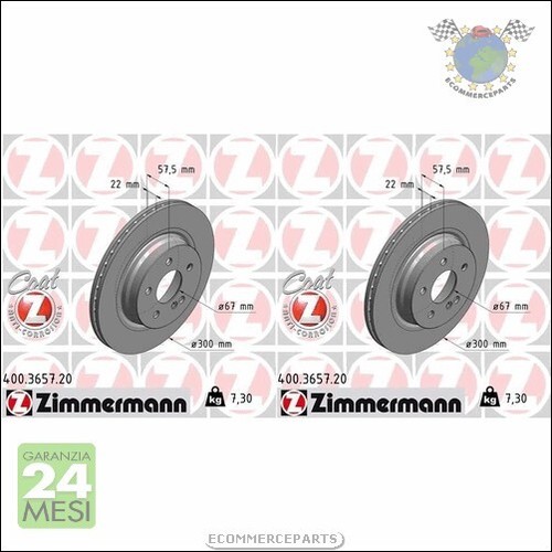 Kit dischi freno zimmermann - kit,